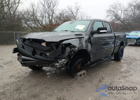 2022 Ram 1500 Big Horn 4X4 6'4 Box из США, поврежденный, VIN 1C6SRFBT3NN180987